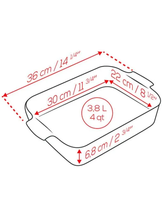 Store Appolia Ceramic rectangular baking dish in , 36cm For The Dessert Maker | For The Host With The Most