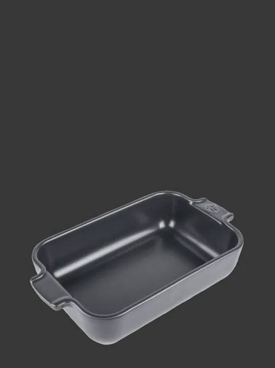 Best Sale Appolia Individual rectangular ceramic oven dish in grey, 22cm Speciality Bakeware | Individual Dishes