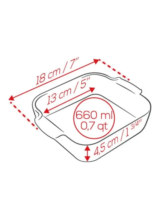 Clearance Appolia Individual square ceramic oven dish in satin black, 18cm Speciality Bakeware | Individual Dishes