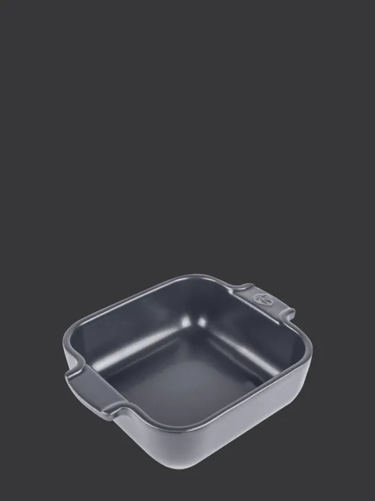 Shop Appolia Individual square ceramic oven dish in grey, 18cm Speciality Bakeware | Individual Dishes