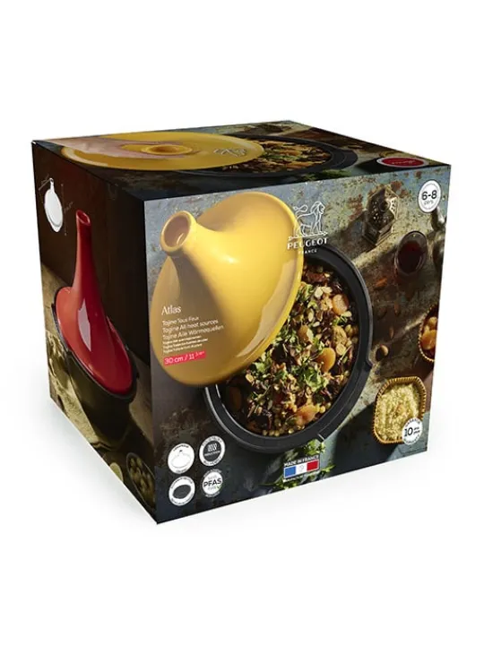 Shop Atlas Atlas, tajine all heat sources, saffron , 30 cm - 11.75 in Tajine Dishes