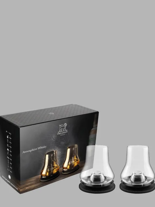 Online Atmosphère whisky Gift box - 2 whisky tasting sets with matte black chilling bases Tasting Glasses