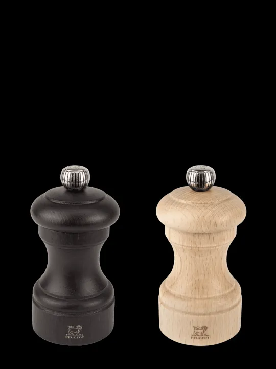 Sale Bistro Duo of manual beechwood salt and pepper mills in and natural wood, 10cm Salt | Salt & Pepper Mill Sets