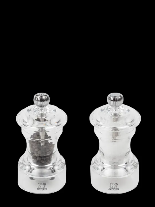 Flash Sale Bistro Manual acrylic salt and pepper mills, 10cm Salt | Salt & Pepper Mill Sets