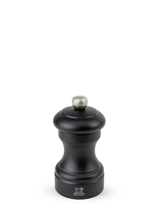 Sale Bistro Manual beechwood salt mill in matt black, 10cm Salt | Salt Mills