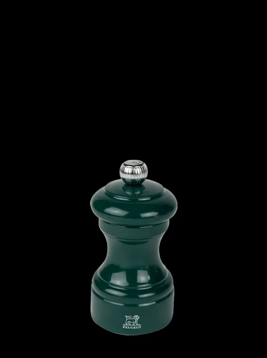 Cheap Bistro Manual wooden pepper mill in forest green gloss, 10cm For Under £50 | Pepper