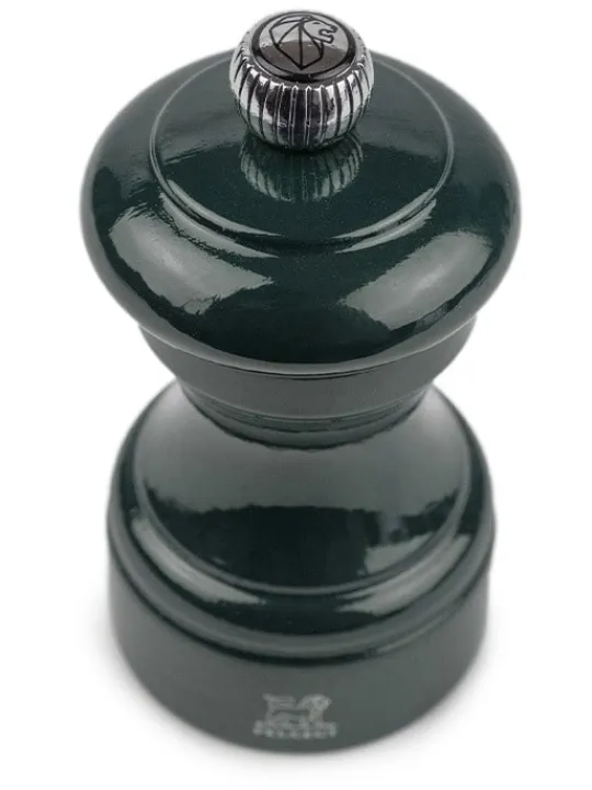 Cheap Bistro Manual wooden pepper mill in forest green gloss, 10cm For Under £50 | Pepper