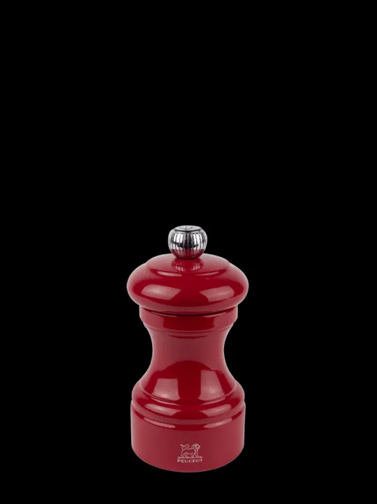 Outlet Bistro Manual wooden pepper mill in passion red gloss, 10cm For Under £50 | Pepper