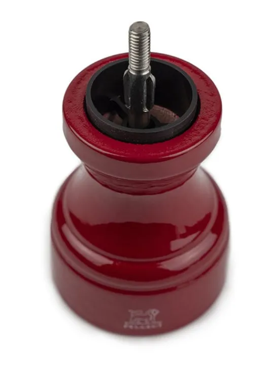 Outlet Bistro Manual wooden pepper mill in passion red gloss, 10cm For Under £50 | Pepper