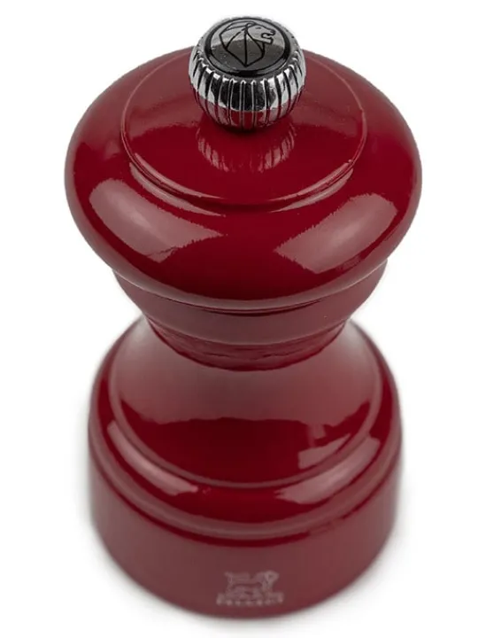 Outlet Bistro Manual wooden pepper mill in passion red gloss, 10cm For Under £50 | Pepper