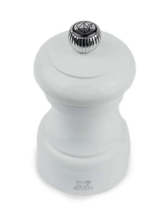 Cheap Bistro Manual wooden pepper mill in pearl grey gloss, 10cm For Under £50 | Pepper
