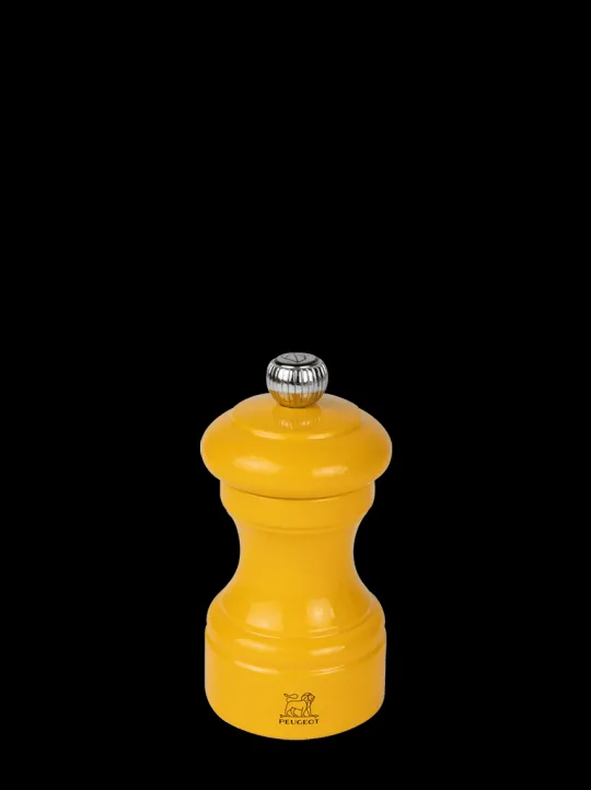 New Bistro Manual wooden pepper mill in saffron gloss, 10cm For Under £50 | Pepper