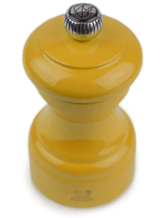New Bistro Manual wooden pepper mill in saffron gloss, 10cm For Under £50 | Pepper