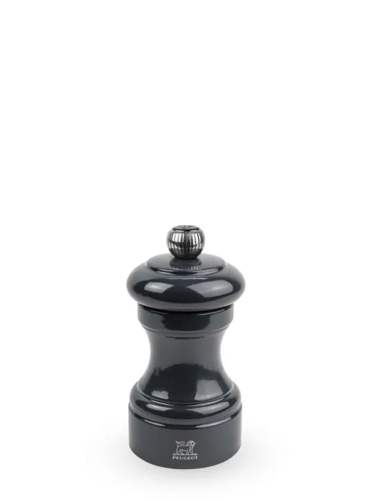 Best Sale Bistro Manual wooden pepper mill in grey gloss, 10cm For Under £50 | Pepper