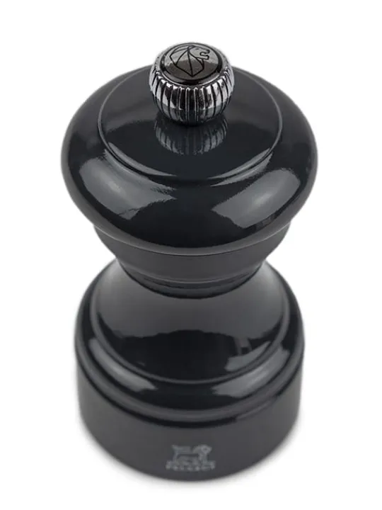 Best Sale Bistro Manual wooden pepper mill in grey gloss, 10cm For Under £50 | Pepper