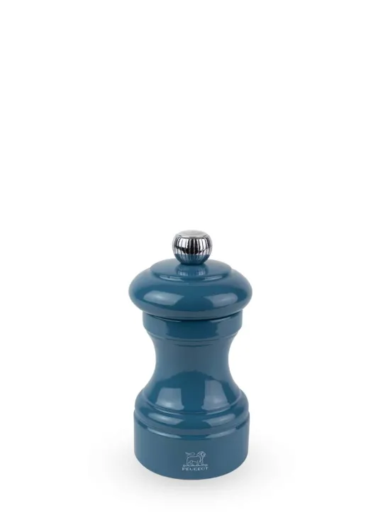 Outlet Bistro Manual wooden salt mill in pacific blue gloss, 10cm For The Foodie | Salt
