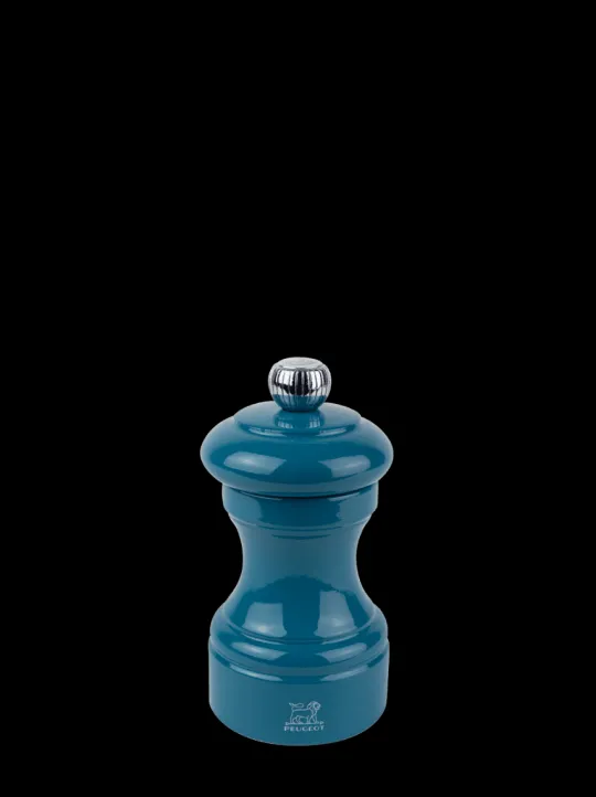 Outlet Bistro Manual wooden salt mill in pacific blue gloss, 10cm For The Foodie | Salt