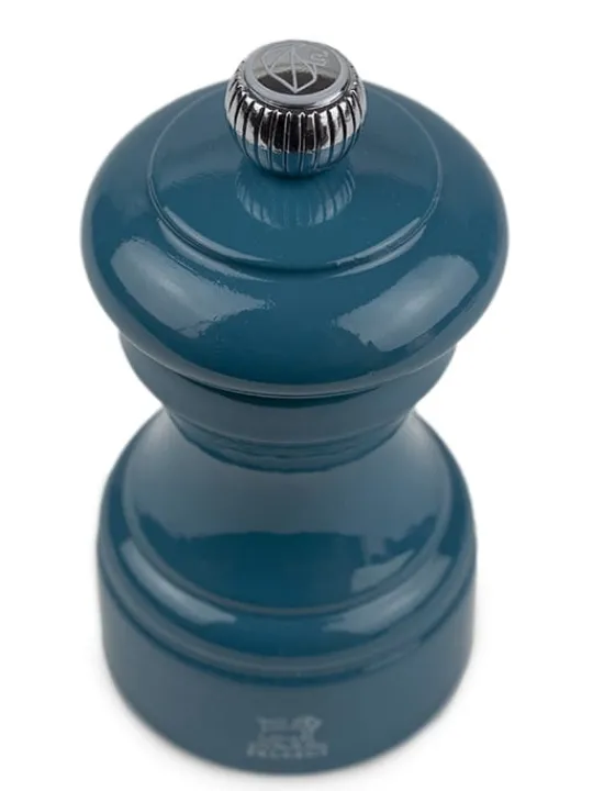 Outlet Bistro Manual wooden salt mill in pacific blue gloss, 10cm For The Foodie | Salt