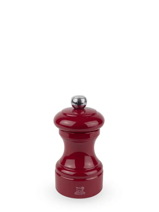 Best Bistro Manual wooden salt mill in passion red gloss, 10cm Salt | Salt Mills