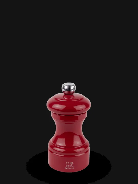 Best Bistro Manual wooden salt mill in passion red gloss, 10cm Salt | Salt Mills