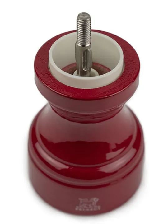 Best Bistro Manual wooden salt mill in passion red gloss, 10cm Salt | Salt Mills