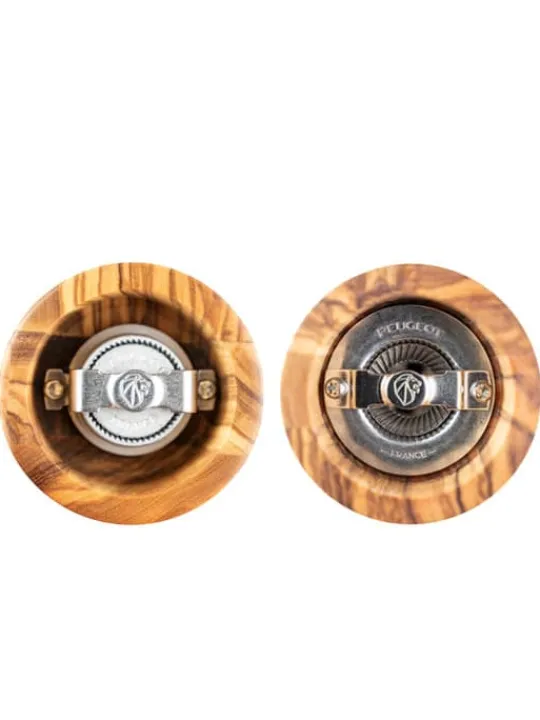 Shop Bistro set manual salt and pepper mills in olive wood, 10cm For The Host With The Most | Salt