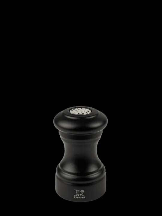 Outlet Bistro Wooden salt shaker in matt black, 9cm Salt | Salt Mills