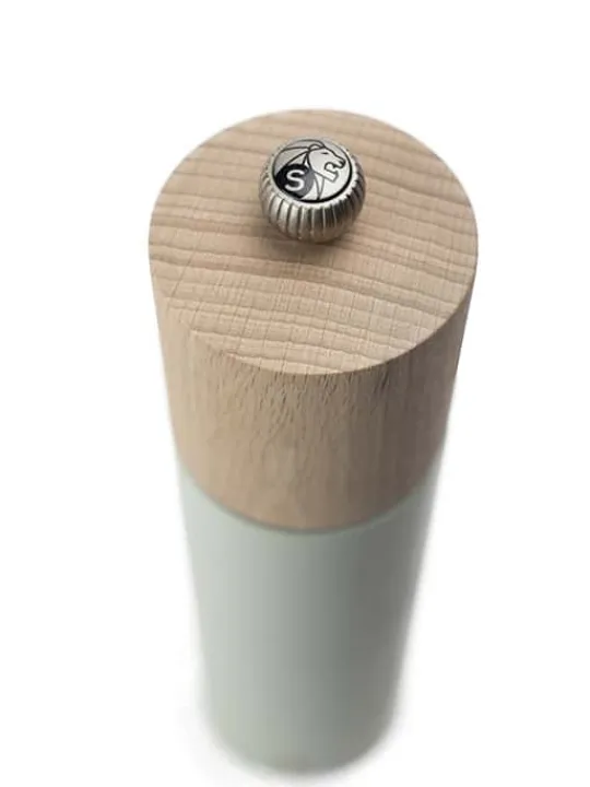 Cheap Boreal Manual beech wood salt mill in sage green, 21cm Salt | Salt Mills
