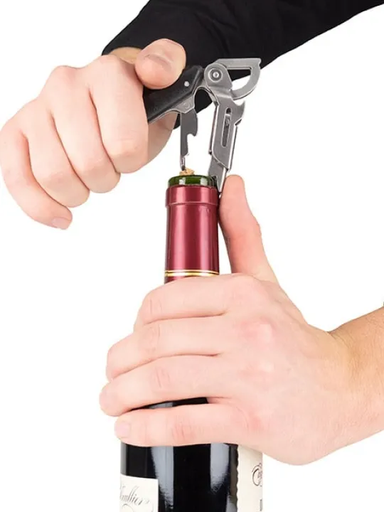 Discount Clavelin Sommelier corkscrew with integrated foil cutter and bottle top remover, 14cm For Under £50 | For The Bar Tender