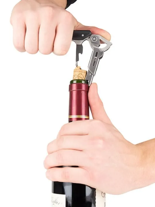 Discount Clavelin Sommelier corkscrew with integrated foil cutter and bottle top remover, 14cm For Under £50 | For The Bar Tender