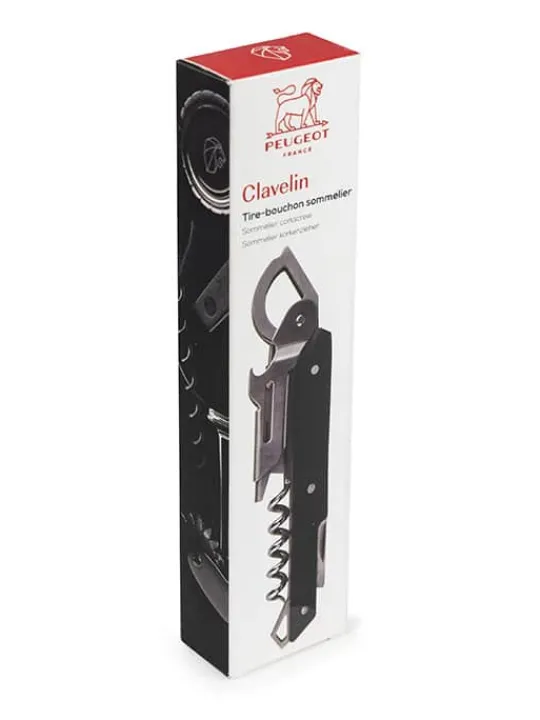Discount Clavelin Sommelier corkscrew with integrated foil cutter and bottle top remover, 14cm For Under £50 | For The Bar Tender
