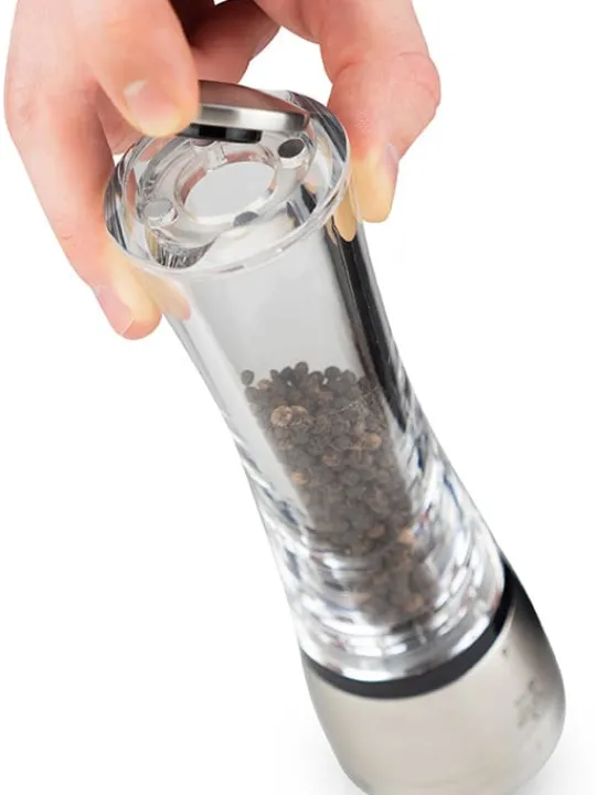Fashion Daman U’select manual pepper mill, acrylic and stainless steel, 21 cm Pepper | Pepper Mills