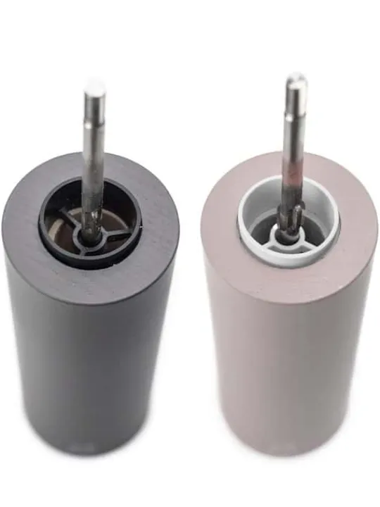 Best Sale Duo boreal Gifset boreal pepper and salt mills grey rock and petal rose 21 cm with its silicon funnel Salt | Salt & Pepper Mill Sets