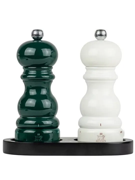 Hot Duo paris Set of paris u'select 15 cm salt and pepper mills with black tray as a gift box Salt | Salt & Pepper Mill Sets