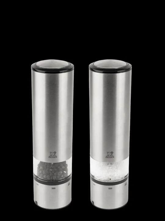 New Elis sense U’select electric salt and pepper mills in stainless steel, 20cm Salt | Salt Mills