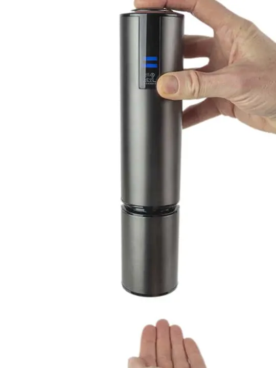 New Elis touch grey stainless steel electric corkscrew with rechargeable battery, 27cm Corkscrews