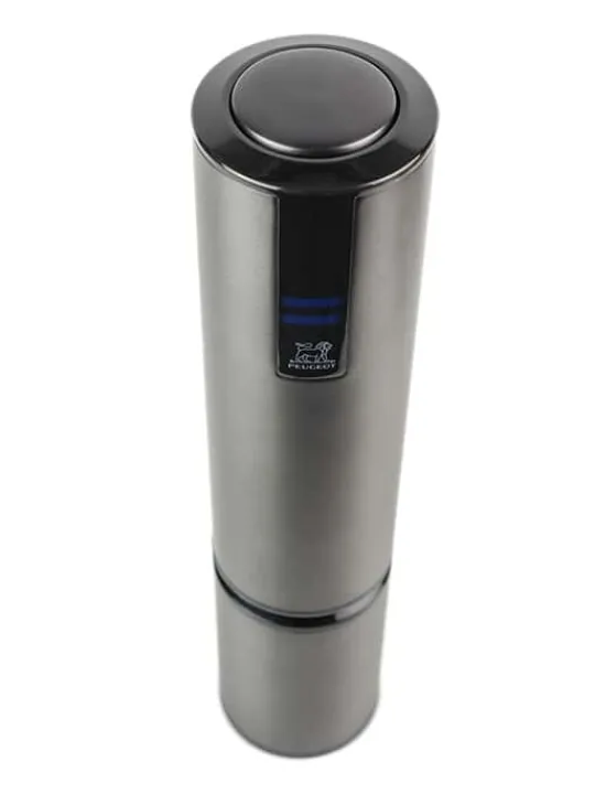 New Elis touch grey stainless steel electric corkscrew with rechargeable battery, 27cm Corkscrews