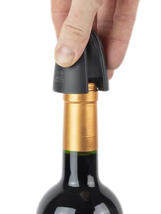 New Elis touch grey stainless steel electric corkscrew with rechargeable battery, 27cm Corkscrews