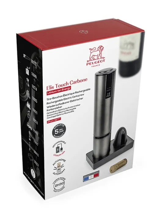 Discount Elis touch e Stainless steel rechargeable electric corkscrew with a finish, 27cm - 10,6in For The Bar Tender | For The Host With The Most