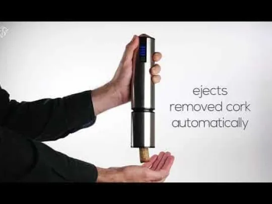 Online Elis touch rechargeable electric corkscrew in stainless steel with battery 27 cm Corkscrews