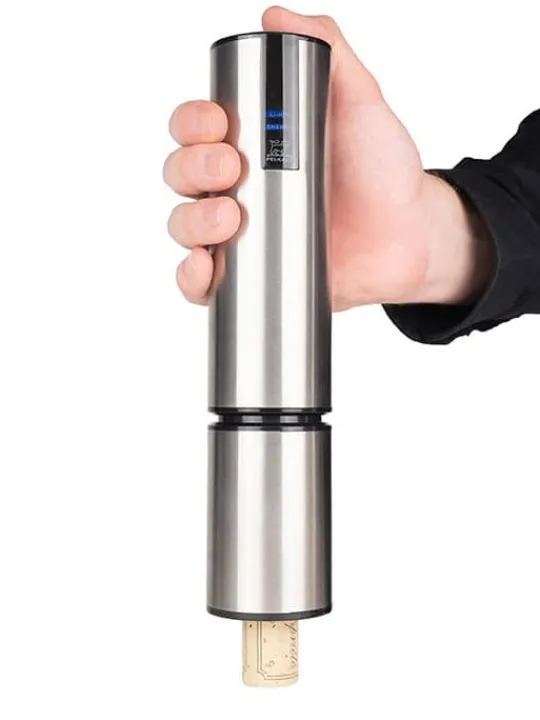Best Elis touch Stainless steel rechargeable electric corkscrew, 27cm - 10,6in For The Bar Tender | For The Host With The Most