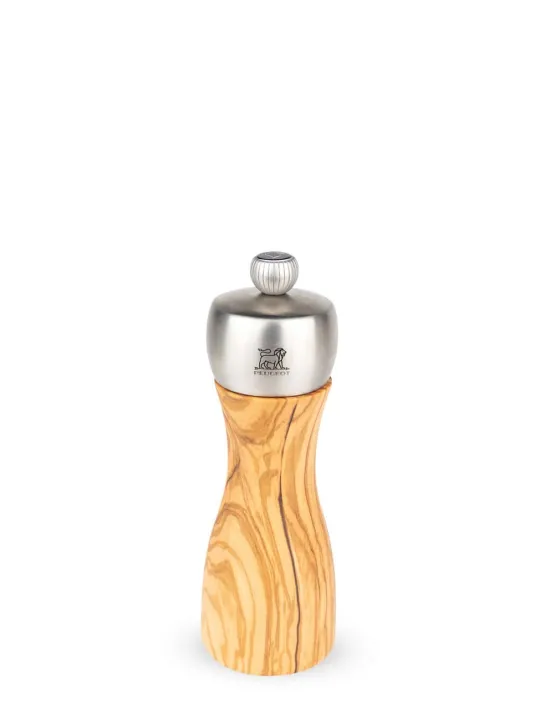 Cheap Fidji Manual pepper mill in olive wood and stainless steel, 15cm Pepper | Pepper Mills
