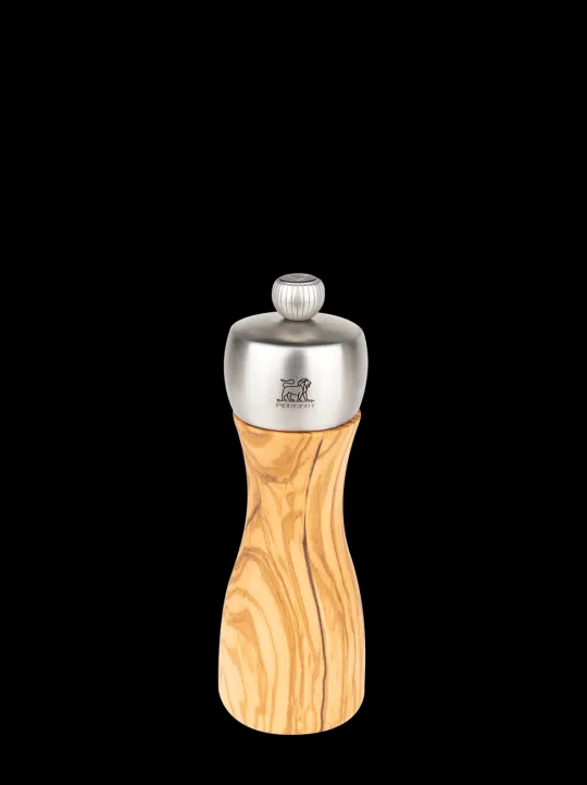 Cheap Fidji Manual pepper mill in olive wood and stainless steel, 15cm Pepper | Pepper Mills