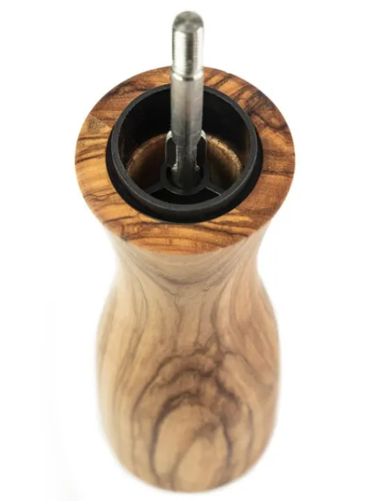 Cheap Fidji Manual pepper mill in olive wood and stainless steel, 15cm Pepper | Pepper Mills