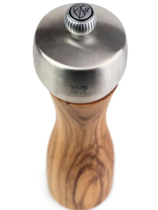 Cheap Fidji Manual pepper mill in olive wood and stainless steel, 15cm Pepper | Pepper Mills
