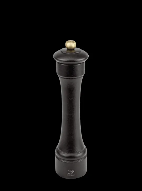 Shop Hostellerie Manual pepper mill in chocolat-coloured wood 22 cm Pepper | Pepper Mills