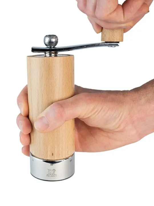 Store Isen U'select wooden pepper mill with crank handle, 18cm For The Host With The Most | Pepper