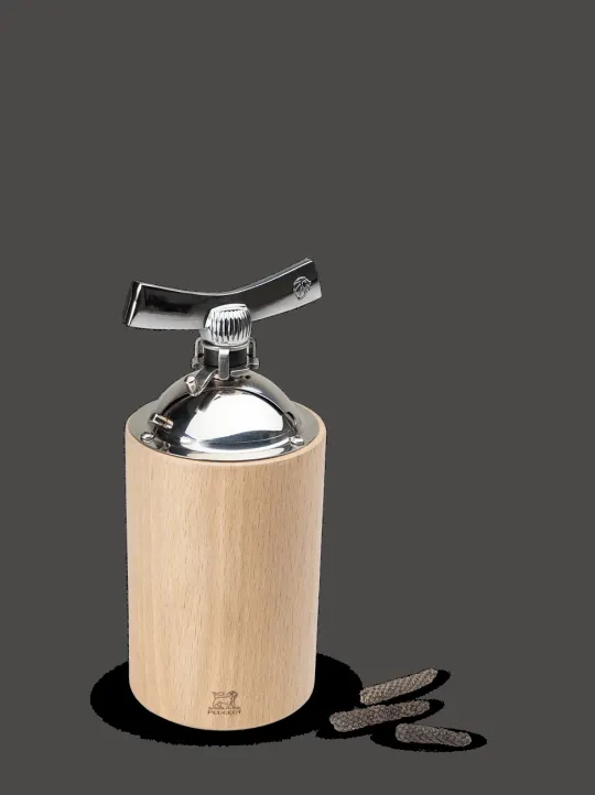 Hot Isen Wooden pepper mill for long peppers and large peppercorns, 16cm Pepper | Pepper Mills