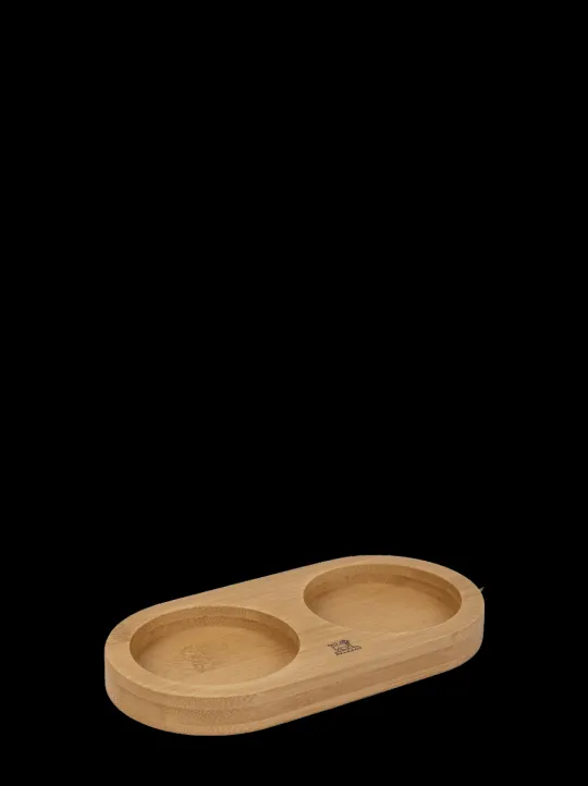 Hot Linéa Bamboo tray for two mills, in color Spice Mill Accessories