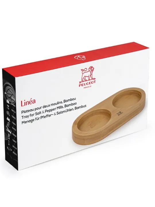Hot Linéa Bamboo tray for two mills, in color Spice Mill Accessories